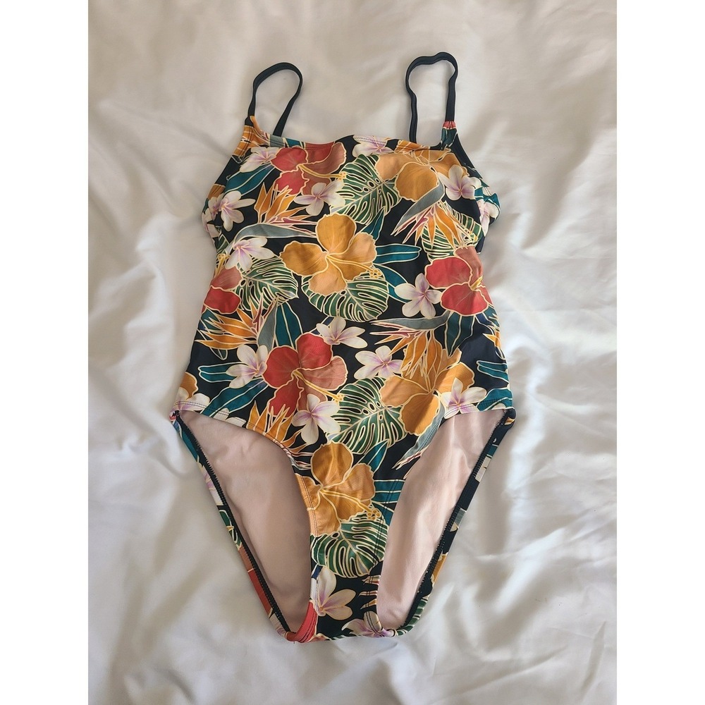Hurley Tropical Floral One Piece Swimsuit Women's Size‎ Medium